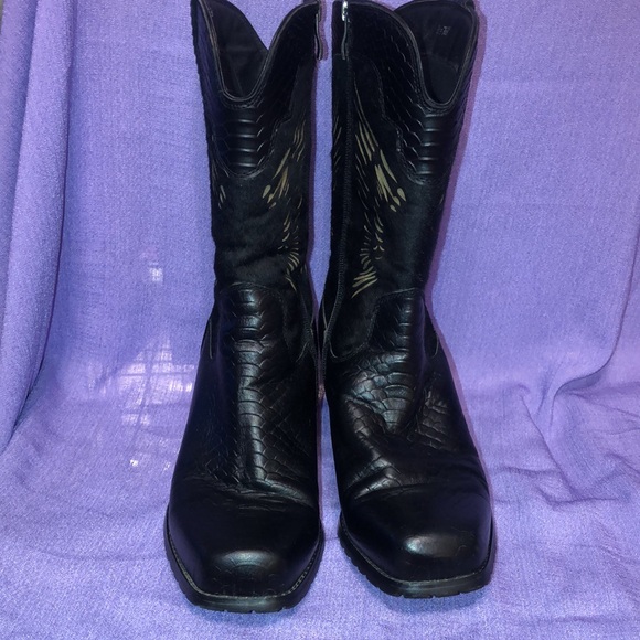 Used Women’s Ride Tec Motorcycle Boot Size 10 8547 Black - Picture 3 of 12